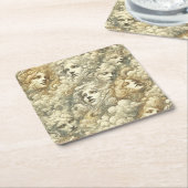 Ethereal Drift – Gothic Victorian スクエアペーパーコースター (アングル)