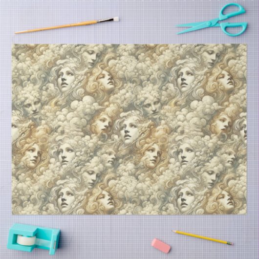 Ethereal Drift – Gothic Victorian 薄葉紙 (クラフト)