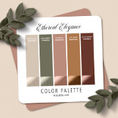 Ethereal Elegance Garnetの結婚ウェブサイトQRコード エンクロージャーカード