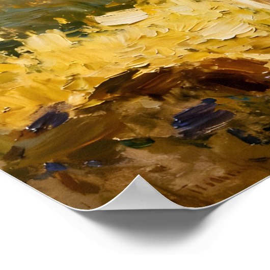 Ethereal Elf Maiden Art Nouveau Style ポスター (角)