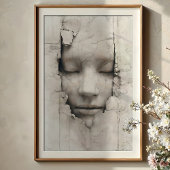 Ethereal Enbrace：壁の中の顔 ポスター