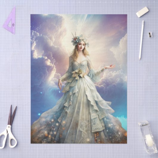 Ethereal Enchanted Heavenly Princess Decoupage 薄葉紙 (クラフト)