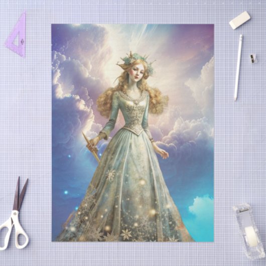 Ethereal Enchanted Heavenly Princess Decoupage 薄葉紙 (クラフト)