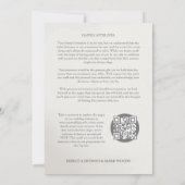 Ethereal & Enchanting Botanicalソフトフローラ写真 セーブザデート (裏面)