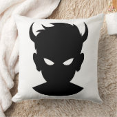 Ethereal Enigma:デーモンボーイイラストレーション クッション (ブランケット)