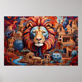 Ethereal Essence：アフリカの夢のポートレート意欲を起こ ポスター