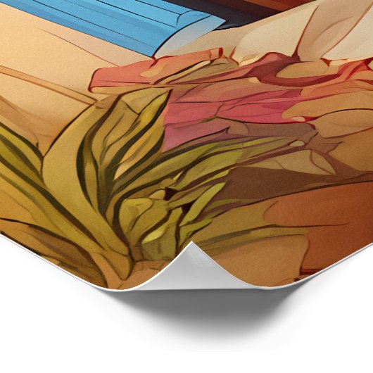 Ethereal Essence:アフリカの夢ポートレート ポスター (角)