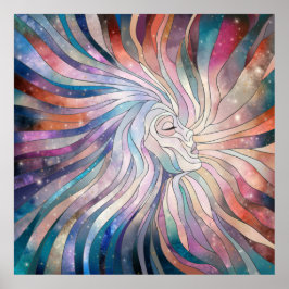 Ethereal Essence – モザイクアート ポスター