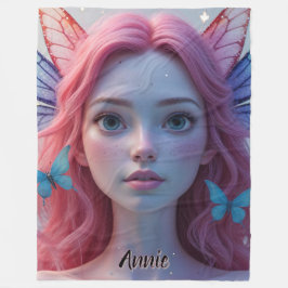 Ethereal Fairy Girl:フリースブランケット フリースブランケット