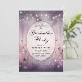 Ethereal Fairy Lights Forest Graduation Party 招待状 (スタンド正面)