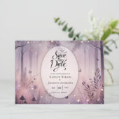 Ethereal Fairy Lights Forest Wedding セーブザデート (スタンド正面)
