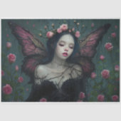 Ethereal Fairy Surrounded By Vibrant Pink Roses 薄葉紙 (正面)