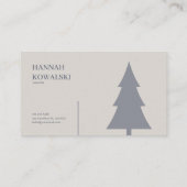 Ethereal Fairytale Castle Blue Floral Misty Forest 名刺 (裏面)