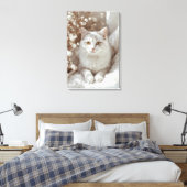 Ethereal Feline Serenity Canvas Print キャンバスプリント (インサイチュ (寝室))