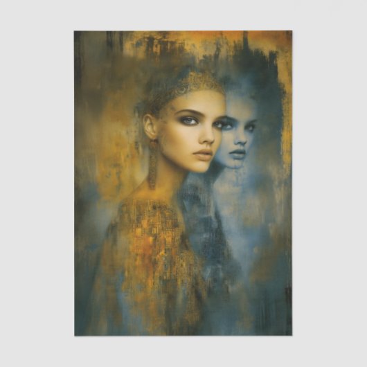 Ethereal Feminine Mystical Duality EW2R Decoupage 薄葉紙 (正面)