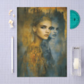 Ethereal Feminine Mystical Duality EW2R Decoupage 薄葉紙 (クラフト)