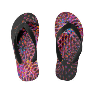 「Ethereal Fire：魅惑的なライトペインティング キッズビーチサンダル