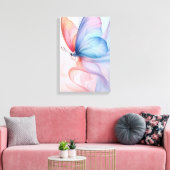 Ethereal Flight: Silk Wings Canvas Print キャンバスプリント (インサイチュ (リビング))