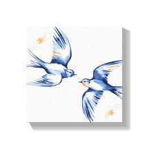 Ethereal Flight - Swallow Duo Canvas Art