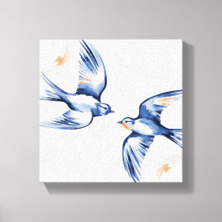 Ethereal Flight - Swallow Duo Canvas Art キャンバスプリント