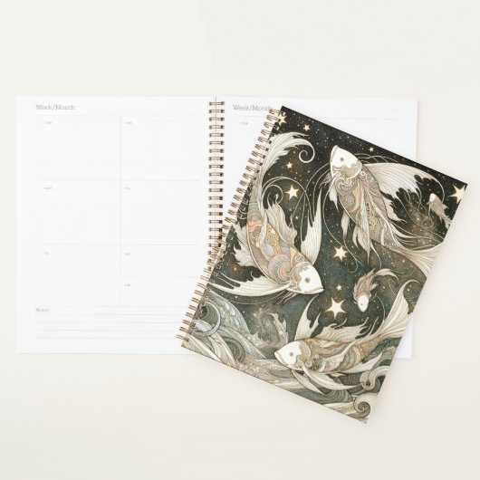 Ethereal Floating Fish Planner – Dreamy Ocean プランナー手帳 (ディスプレー)