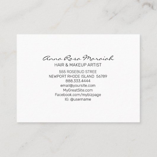 *~* Ethereal Flora Azalea Flowers白中性 名刺 (裏面)