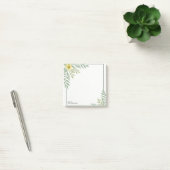 Ethereal Floral Border Personalized Sticky Notes ポストイット (オフィス)