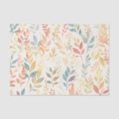 Ethereal Foliage Watercolor Botanical 薄葉紙 (正面)