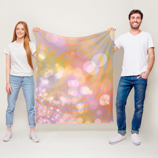 Ethereal Glow Spirals and Light Fleece Blanket フリースブランケット (インサイチュ)