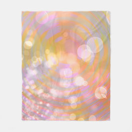 Ethereal Glow Spirals and Light Fleece Blanket フリースブランケット