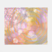 Ethereal Glow Spirals and Light Fleece Blanket フリースブランケット (正面(横))