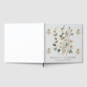 Ethereal Gold & Sage Botanical Collection ゲストブック (全面)