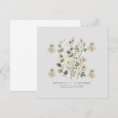 Ethereal Gold & Sage Botanical Collection 招待状 (正面/裏面)