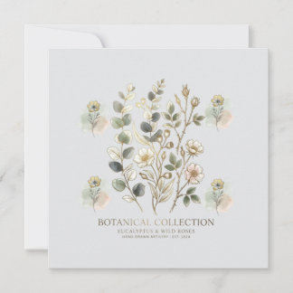 Ethereal Gold & Sage Botanical Collection 招待状