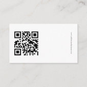 Ethereal Green Gardenインスパイア離れ結婚のQR エンクロージャーカード (裏面)