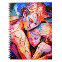 Ethereal Guardian Enbres -ファンタジーステンドグラス ノートブック