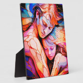 Ethereal Guardian Enbres -ファンタジーステンドグラス フォトプラーク (側面)