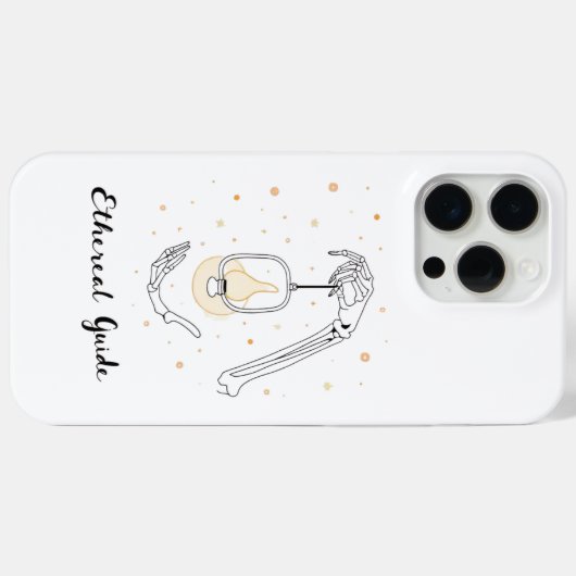 Ethereal Guide Skeleton Hand Lantern Phone Case Case-Mate iPhoneケース (裏面 (横))