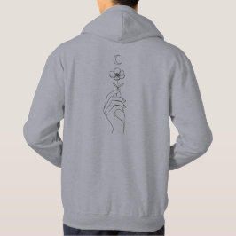 Ethereal Hand" Art Men's Hoodie | Mystic Moon Flow パーカ