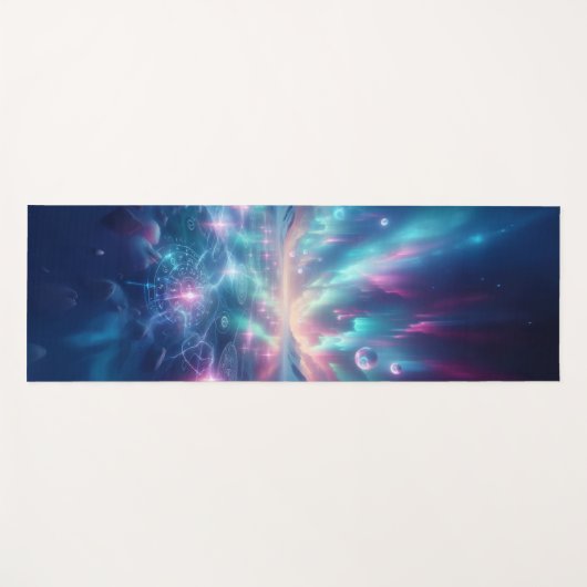 Ethereal Ice Crystal Fantasy Design | Unique ヨガマット (正面(横))