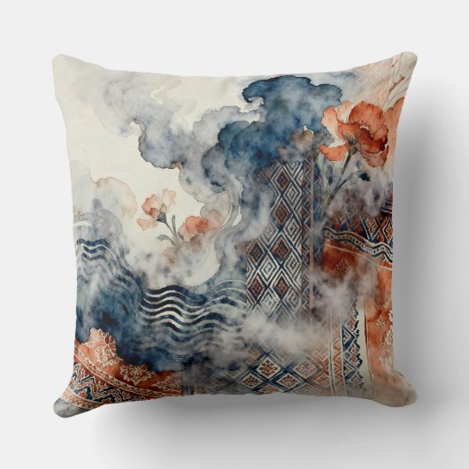 Ethereal Indonesian Batik クッション (裏面)