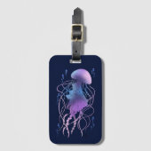 Ethereal Jellyfish Violet Blue ラゲッジタグ (正面縦)