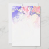 Ethereal Jewel Tones Ink Wash 結婚's 招待状 (裏面)