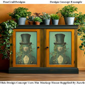 Ethereal Lady In Veil, Eyes Obsourced CR9 Decompag 薄葉紙