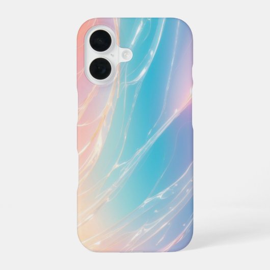 Ethereal Light Veil Streamline Phone Case iPhone 16ケース (裏面)