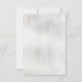 Ethereal Love'結婚s No Meal Choice RSVPカード (裏面)