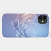 Ethereal Luminous Bubbles & Fluid Waves - Modern A Case-Mate iPhoneケース (裏面(横))