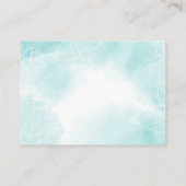 Ethereal Magnoliaフラワーウェディングレセプション エンクロージャーカード (裏面)