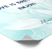 Ethereal Magnolia Flowerのコー結婚ヒーバー ポスター (角)