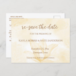 Ethereal Magnolia Flower結婚、日付を保存 ポストカード